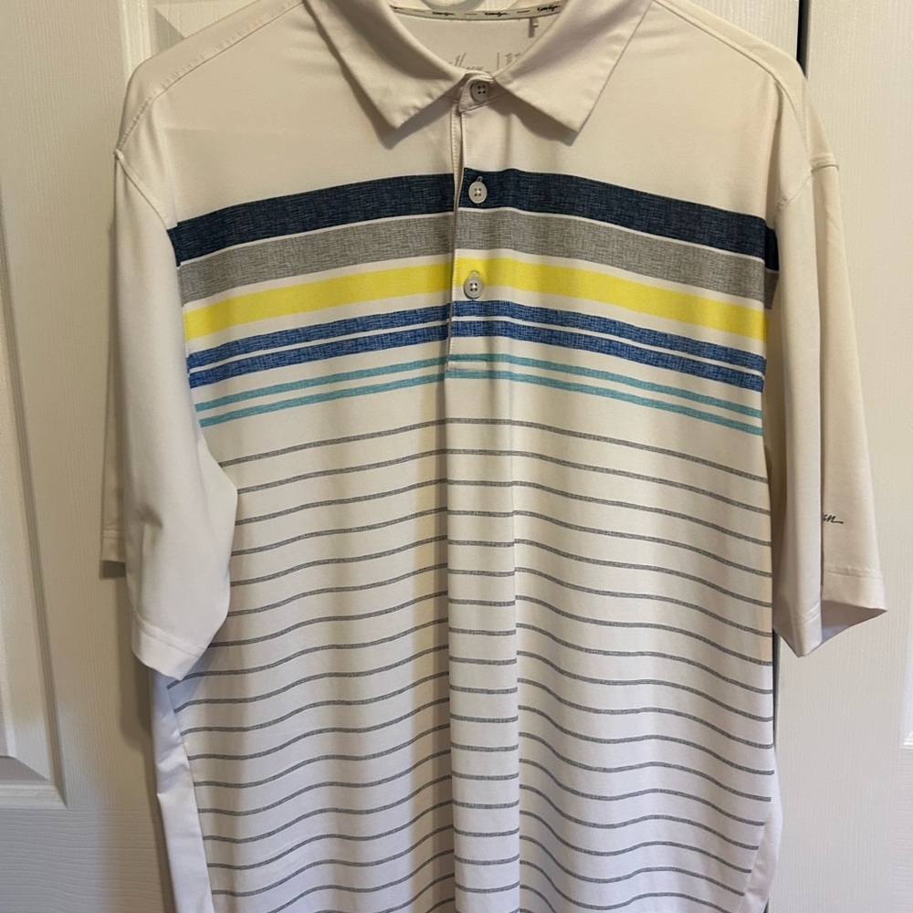Striped Walter Hagen Golf Polo
